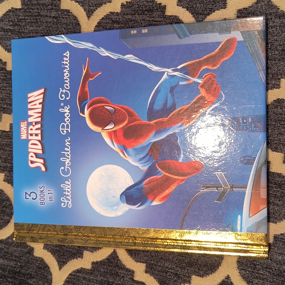 NWT 3 in 1  Golden Book, Spiderman